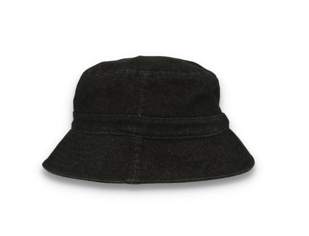 Skinny E Bucket Hat Black Denim - LOKK