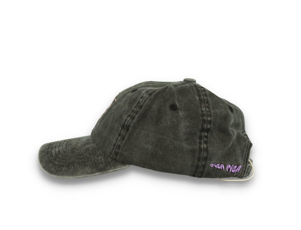 Smiley Face  Washed Black