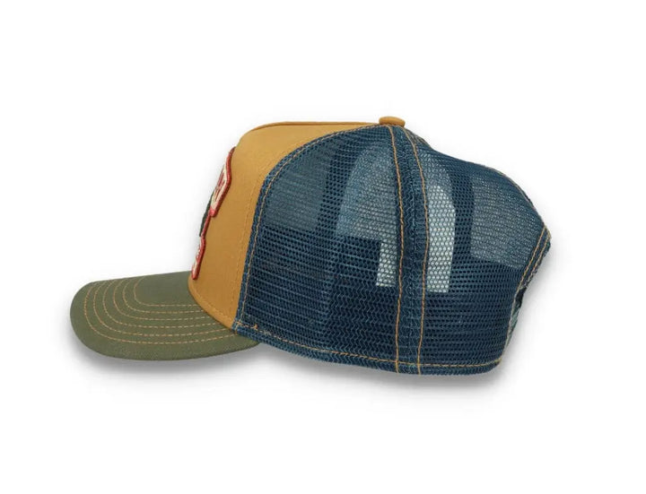 Trucker Cap Motorcycle Brown/Olive - LOKK