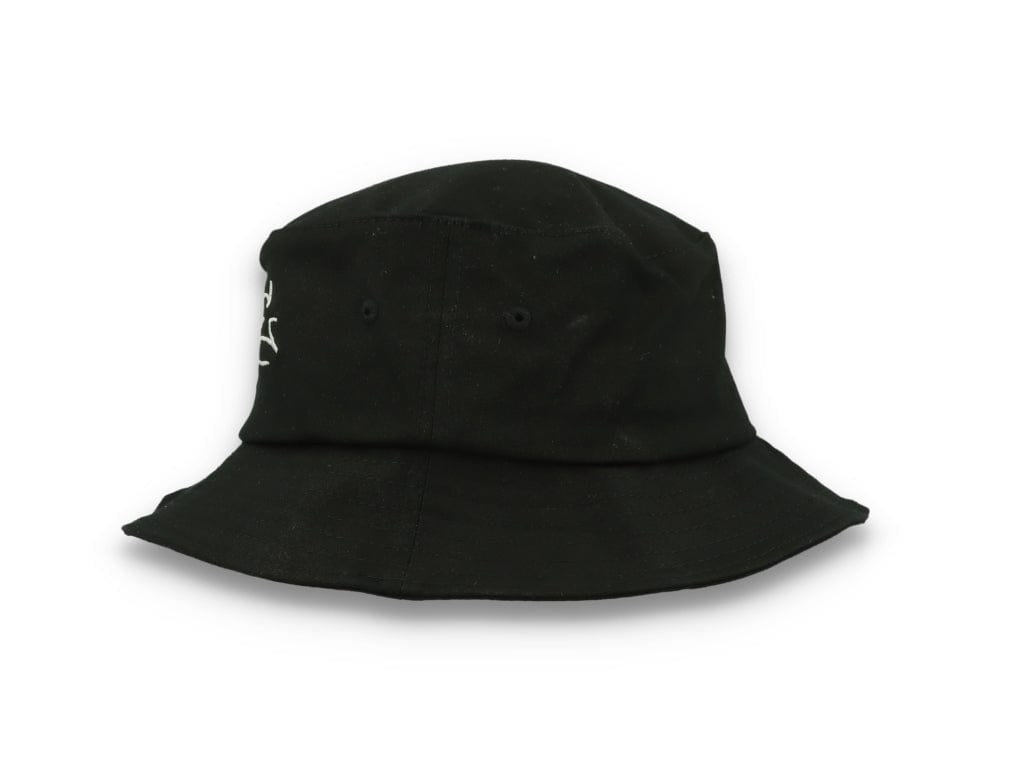 Skinny E Bucket Hat Black/White - LOKK