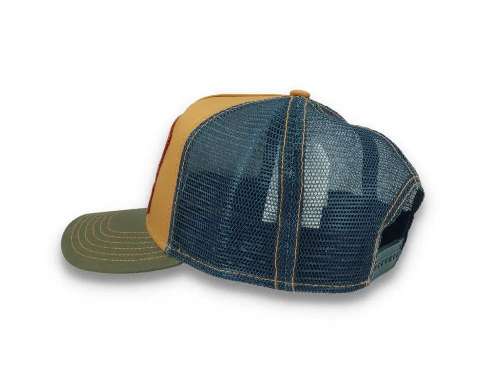 Trucker Cap Motorcycle Brown/Olive - LOKK