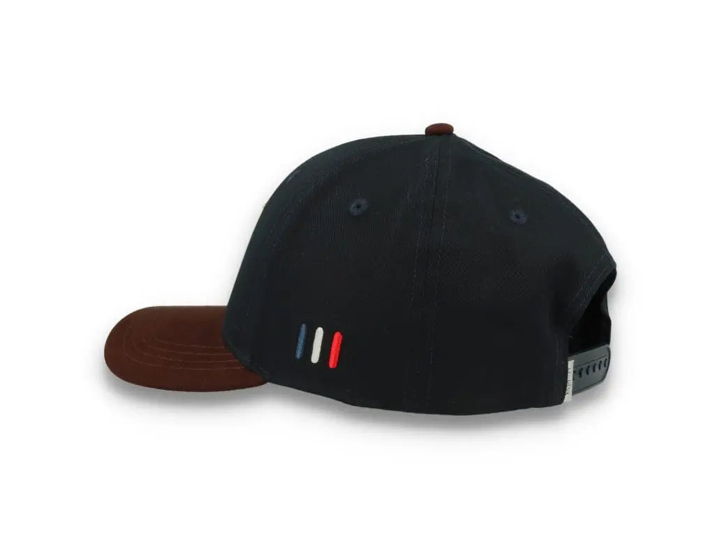 Baseball Cap Suede II Dark Navy/Ebony Brown - LOKK