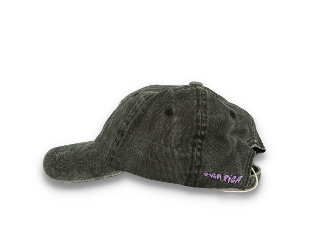 Smiley Face  Washed Black