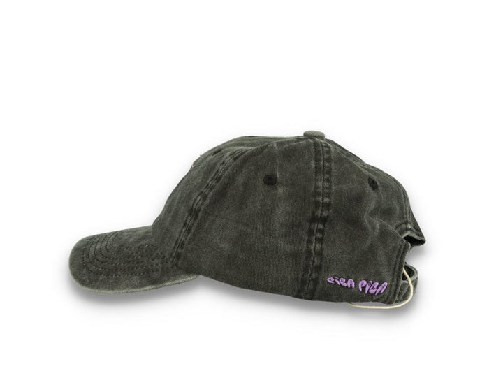 Smiley Face  Washed Black