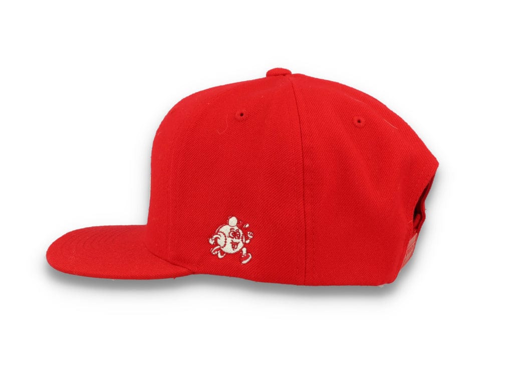 LOKK X RADIO BORGEN Snapback Red/White - LOKK