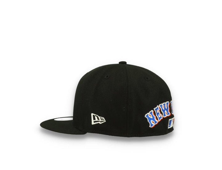 59FIFTY Upside Down All Over Print NY Mets Black