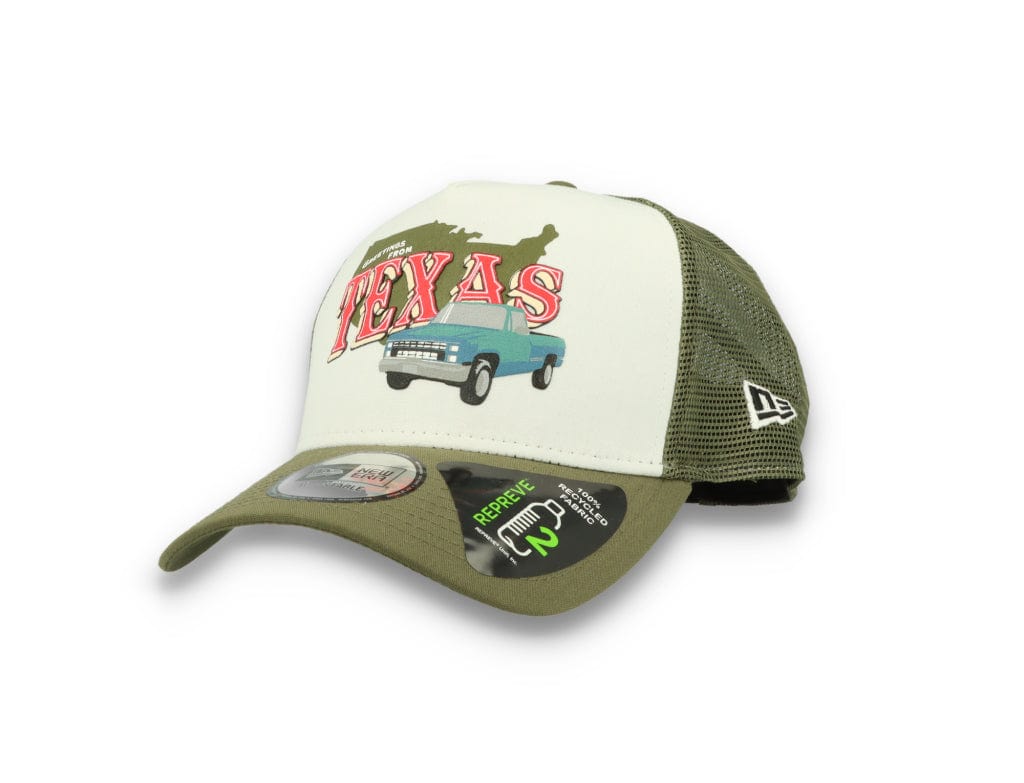 Trucker Cap Us State Wordmark Trucker New  New Olive - LOKK