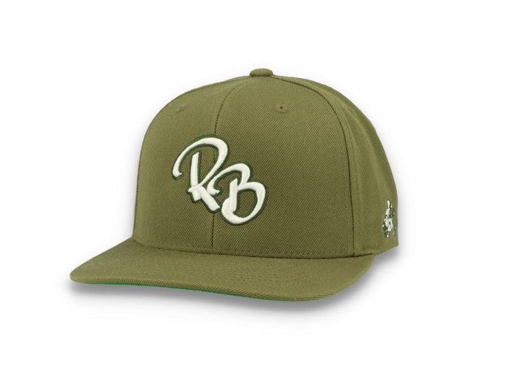 LOKK X RADIO BORGEN Snapback Olive Green/White - LOKK