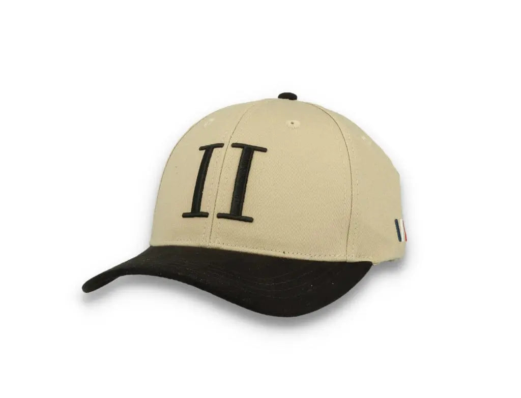 Baseball Cap Contrast Suede II Light Desert Sand/Black - LOKK