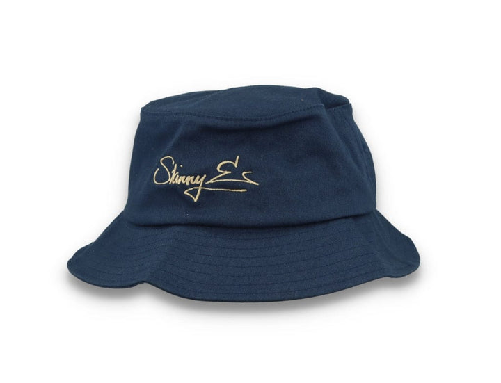 Skinny E Bucket Hat Navy/Stone - LOKK