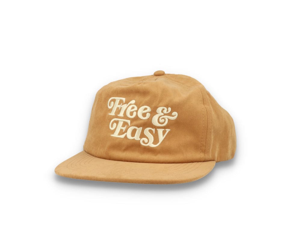 Free & Easy Peach Fuzz Snapback Cap Tan - LOKK