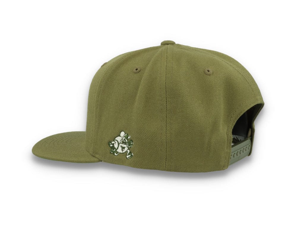 LOKK X RADIO BORGEN Snapback Olive Green/White - LOKK