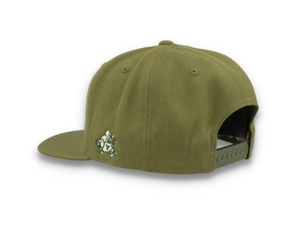 LOKK X RADIO BORGEN Snapback Olive Green/White - LOKK