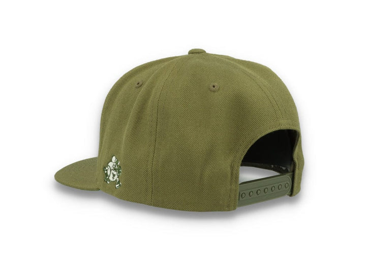 LOKK X RADIO BORGEN Snapback Olive Green/White - LOKK