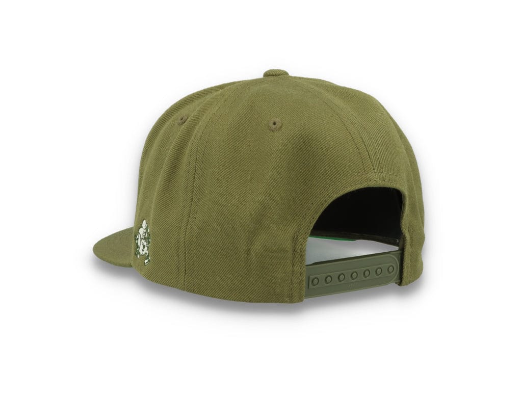 LOKK X RADIO BORGEN Snapback Olive Green/White - LOKK