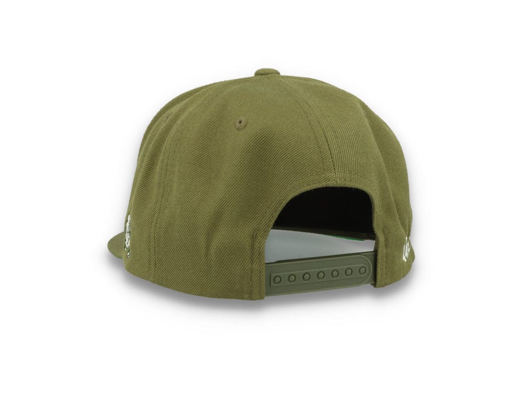 LOKK X RADIO BORGEN Snapback Olive Green/White - LOKK