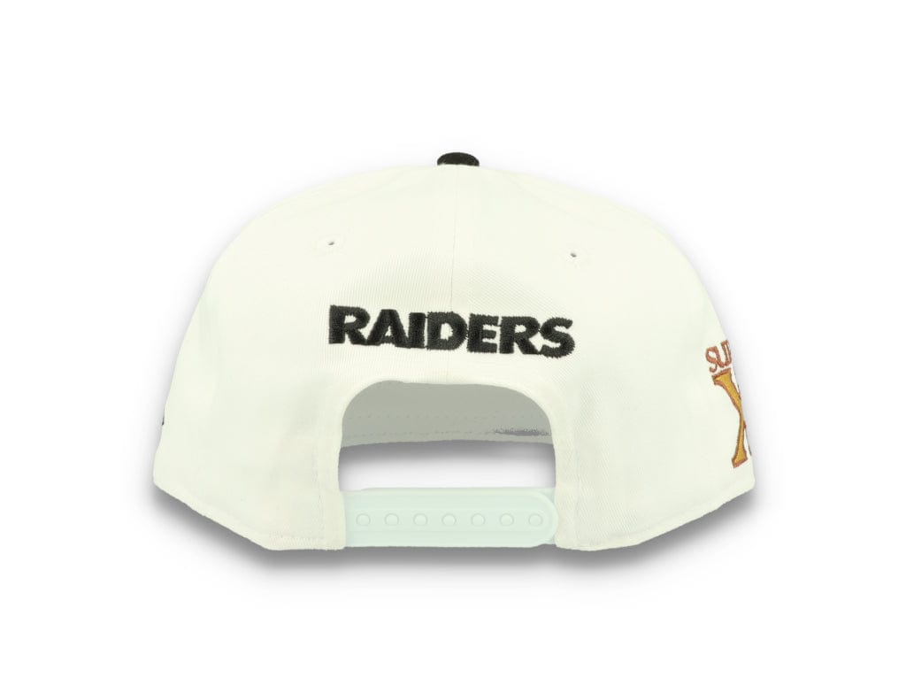 9FIFTY White Crown Patches Las Vegas Raiders Optic White - LOKK