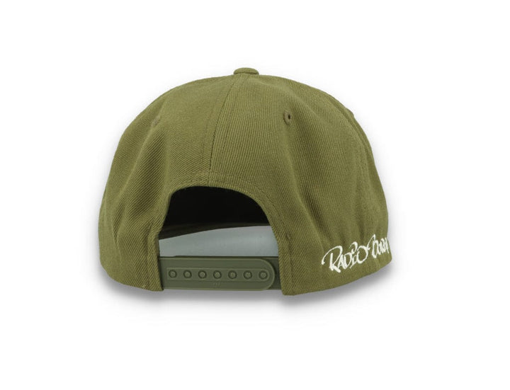 LOKK X RADIO BORGEN Snapback Olive Green/White - LOKK