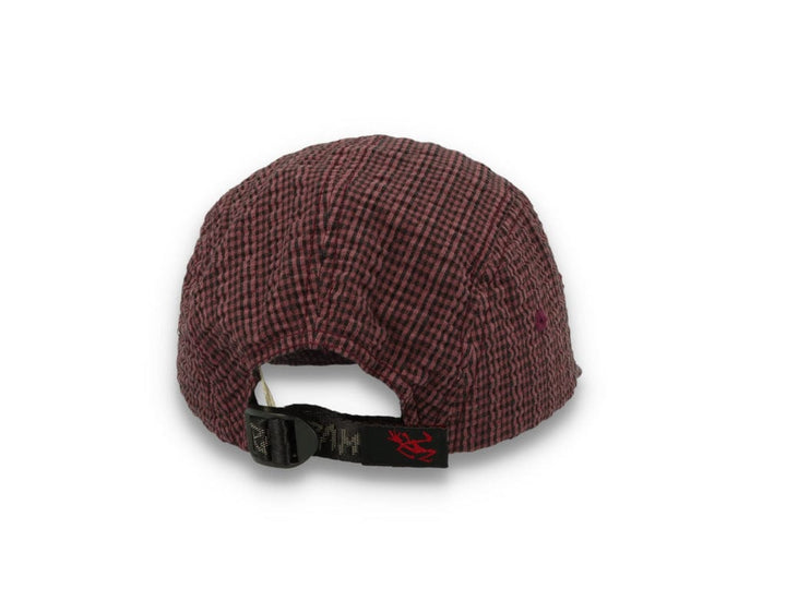 O.G. Seersucker Canyon Cap Dusty Maroon Garment Dyed - LOKK