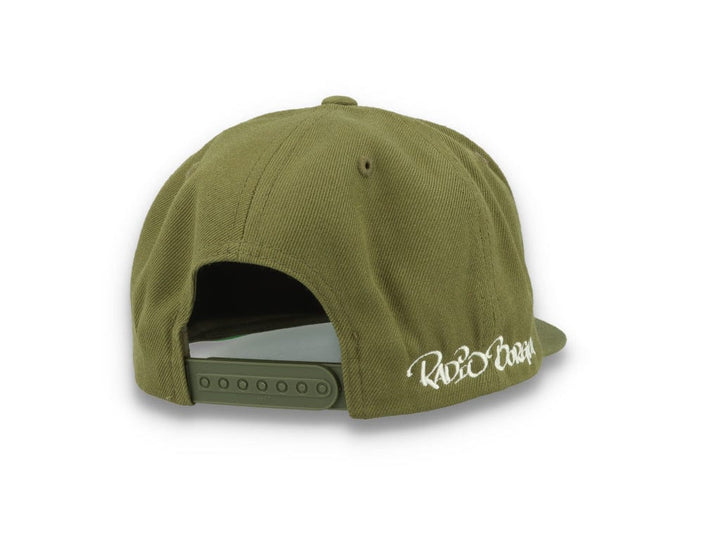 LOKK X RADIO BORGEN Snapback Olive Green/White - LOKK