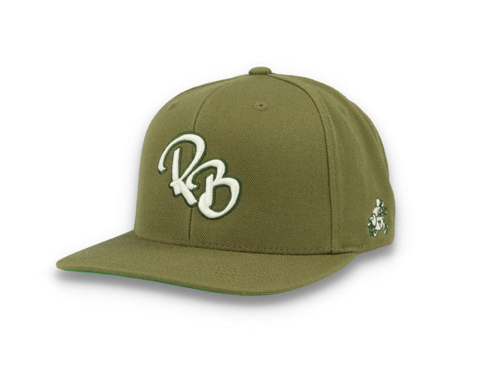 LOKK X RADIO BORGEN Snapback Olive Green/White - LOKK