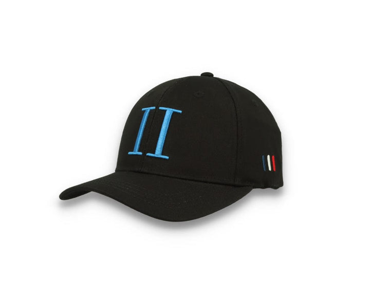 Encore Organic Baseball Cap Black/Washed Denim Blue - LOKK