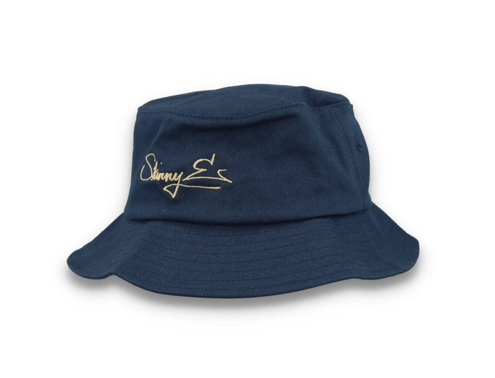 Skinny E Bucket Hat Navy/Stone - LOKK