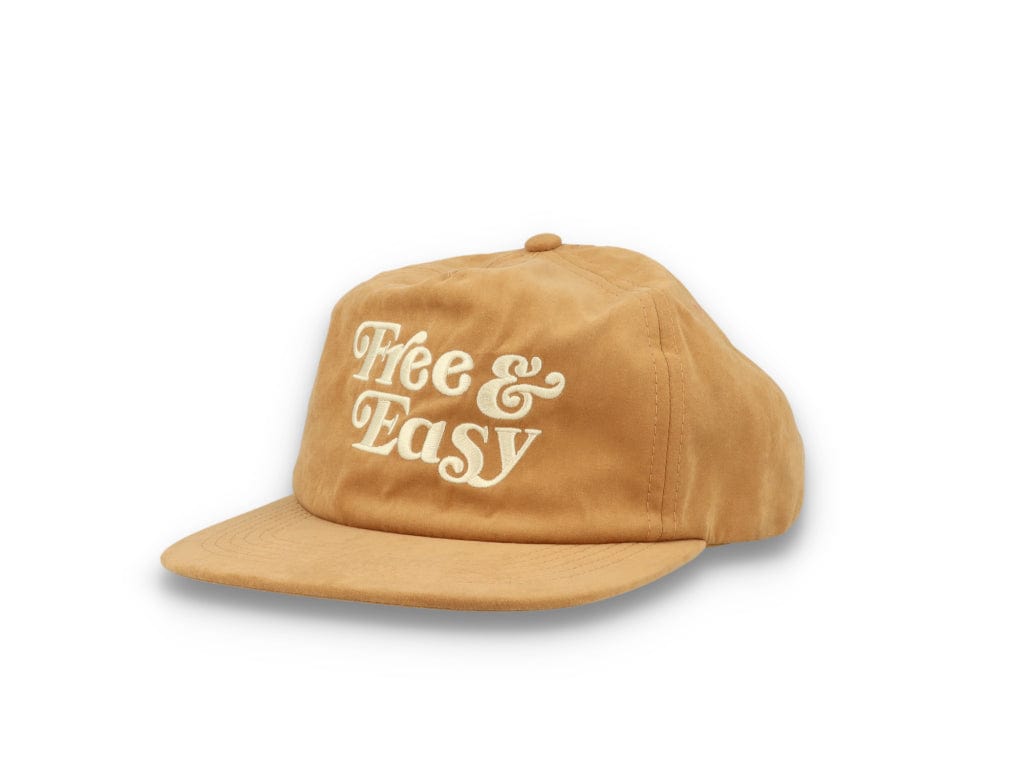 Free & Easy Peach Fuzz Snapback Cap Tan - LOKK