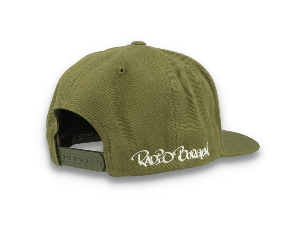 LOKK X RADIO BORGEN Snapback Olive Green/White - LOKK