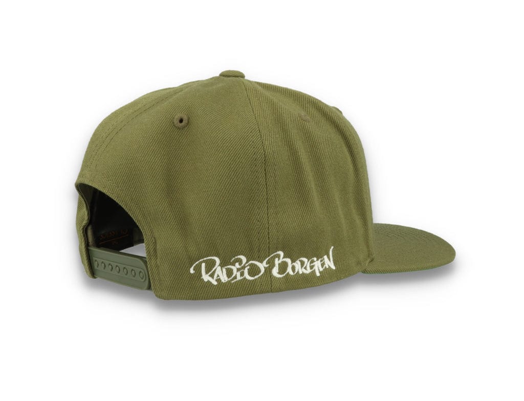 LOKK X RADIO BORGEN Snapback Olive Green/White - LOKK