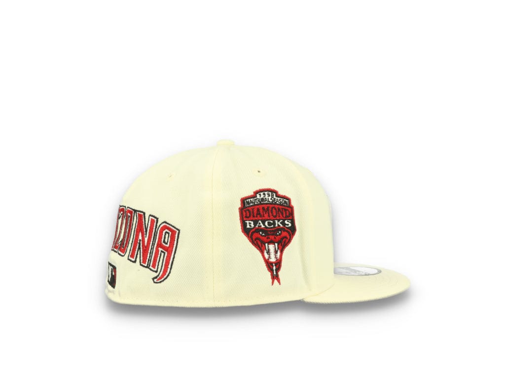 59FIFTY Upside Down All Over Print Arizona Diamondbacks Chrome White