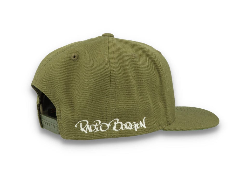 LOKK X RADIO BORGEN Snapback Olive Green/White - LOKK