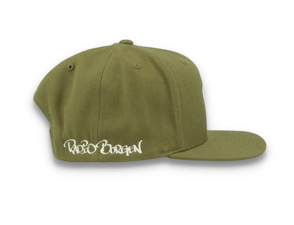 LOKK X RADIO BORGEN Snapback Olive Green/White - LOKK