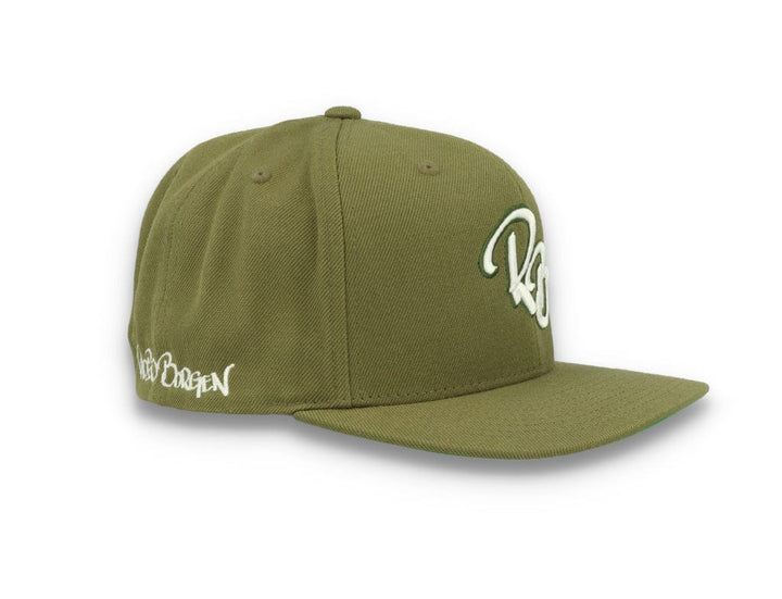 LOKK X RADIO BORGEN Snapback Olive Green/White - LOKK