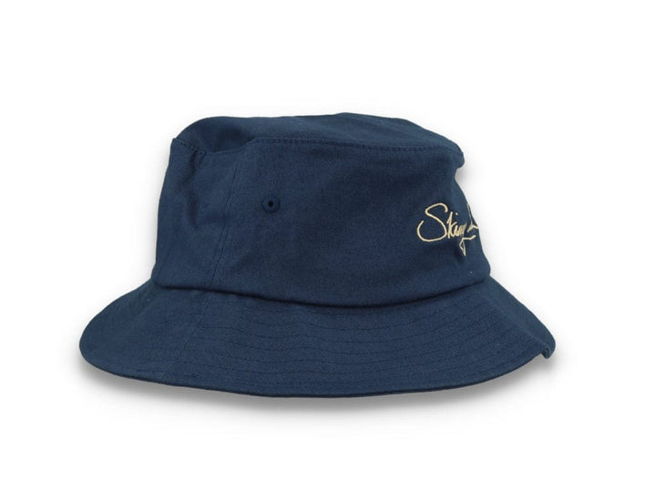 Skinny E Bucket Hat Navy/Stone - LOKK