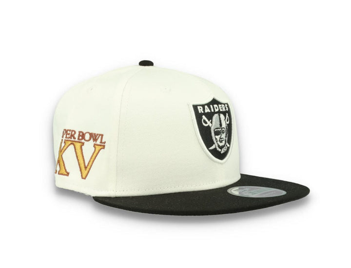 9FIFTY White Crown Patches Las Vegas Raiders Optic White - LOKK
