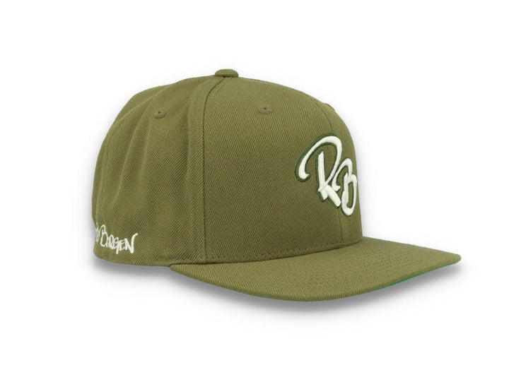 LOKK X RADIO BORGEN Snapback Olive Green/White - LOKK