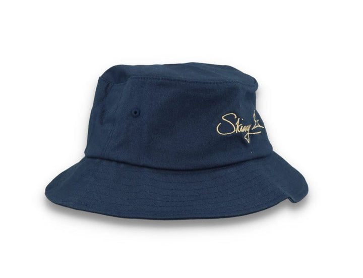 Skinny E Bucket Hat Navy/Stone - LOKK