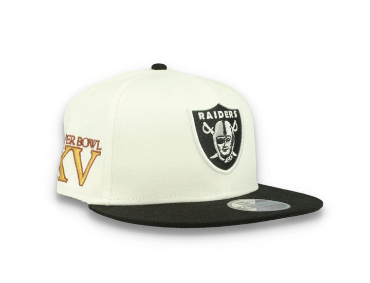 9FIFTY White Crown Patches Las Vegas Raiders Optic White - LOKK