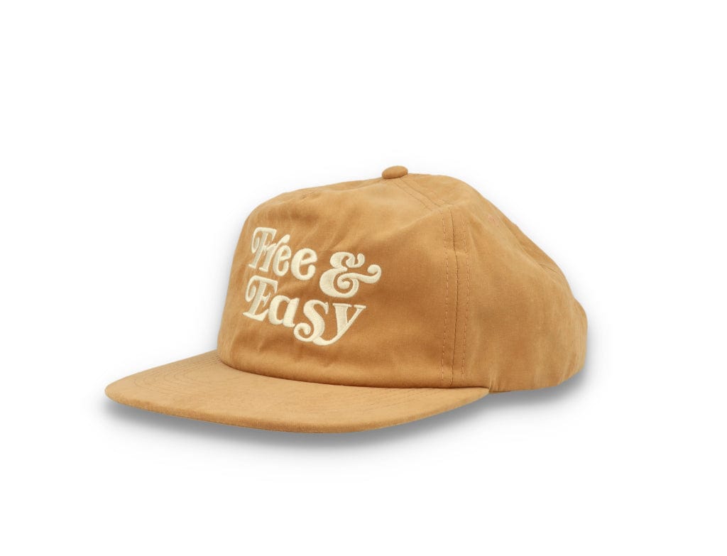 Free & Easy Peach Fuzz Snapback Cap Tan - LOKK