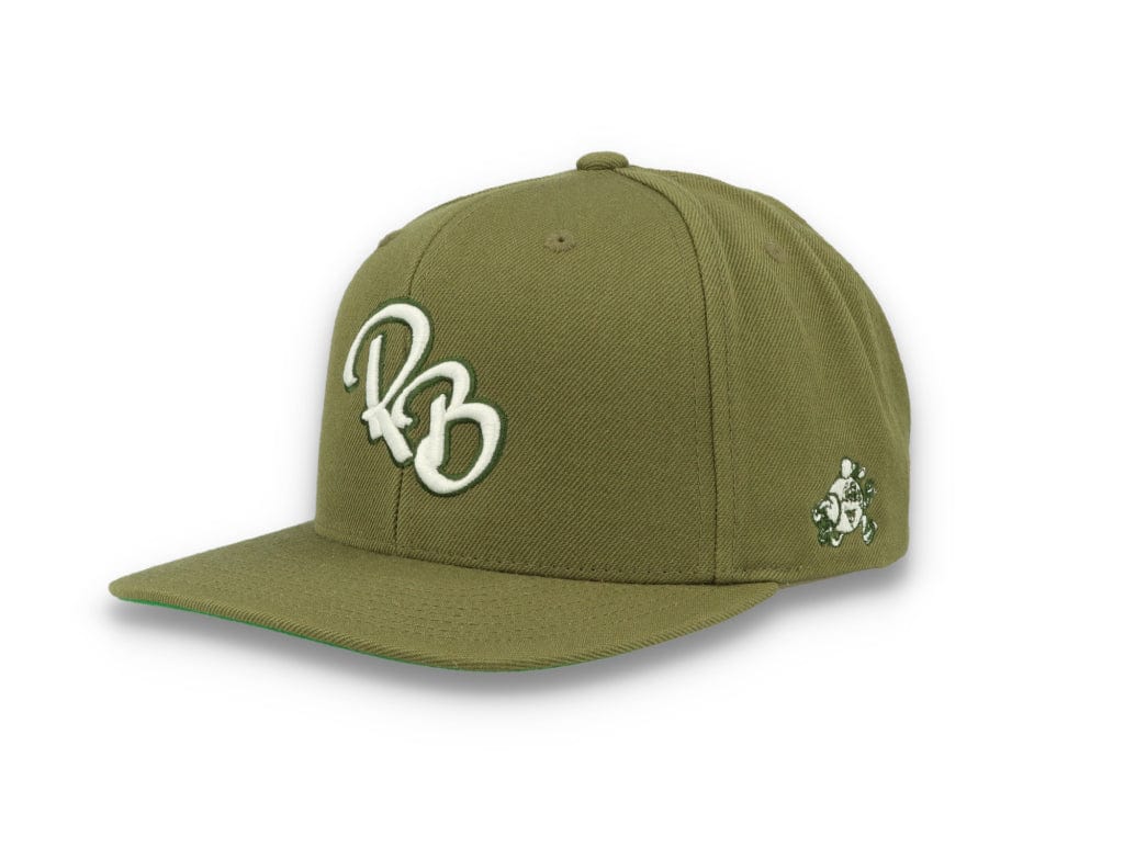 LOKK X RADIO BORGEN Snapback Olive Green/White - LOKK