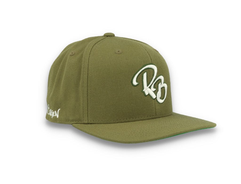 LOKK X RADIO BORGEN Snapback Olive Green/White - LOKK