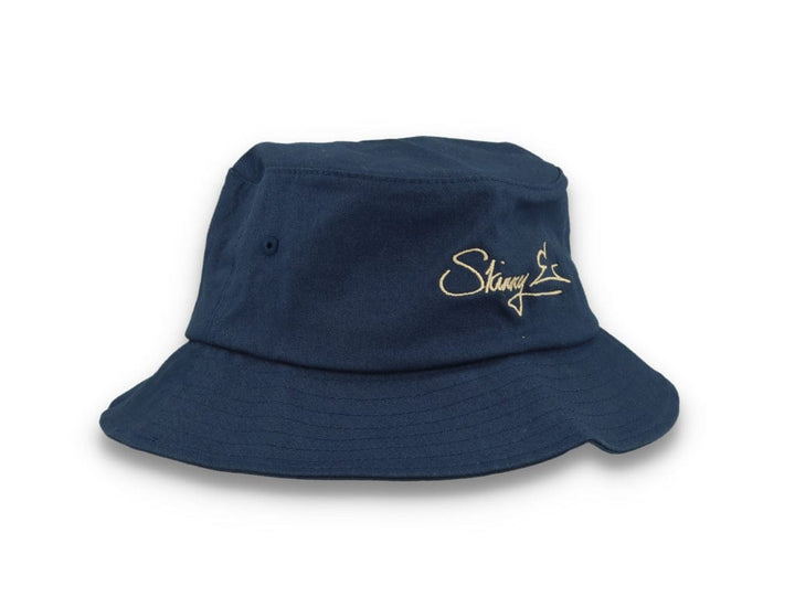 Skinny E Bucket Hat Navy/Stone - LOKK