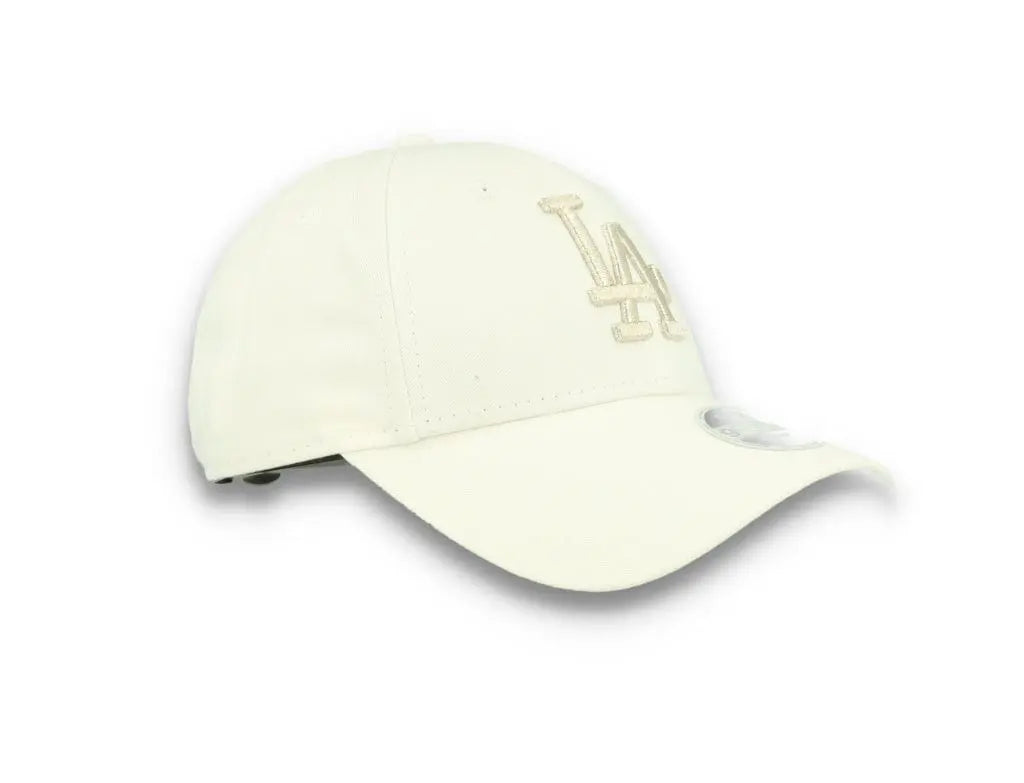 9FORTY Womens Metallic Logo LA Dodgers White - LOKK