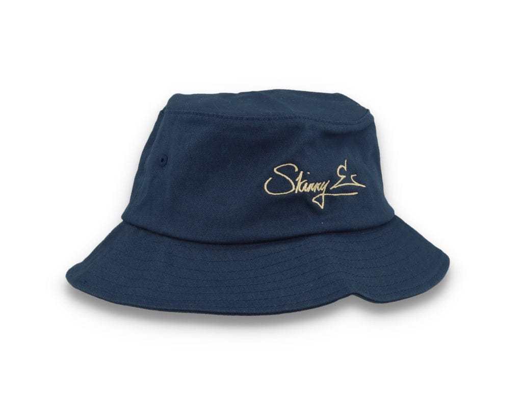 Skinny E Bucket Hat Navy/Stone - LOKK