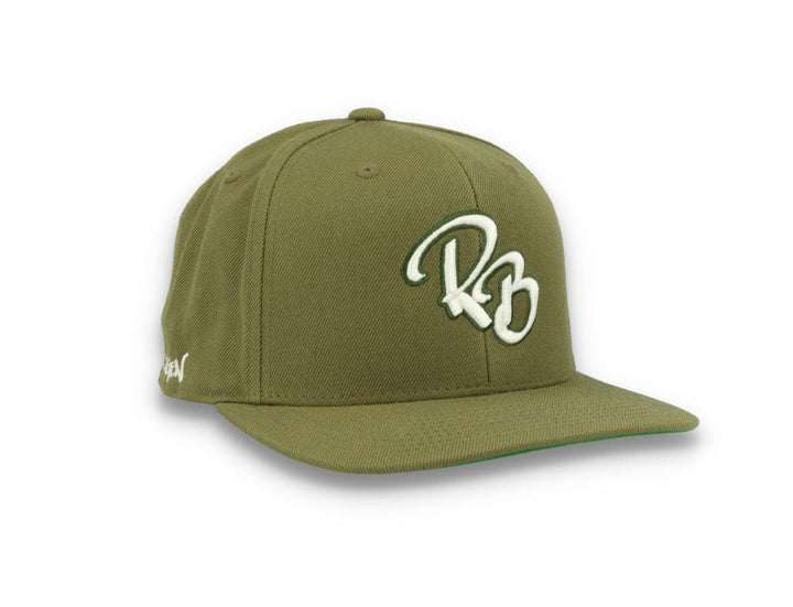 LOKK X RADIO BORGEN Snapback Olive Green/White - LOKK