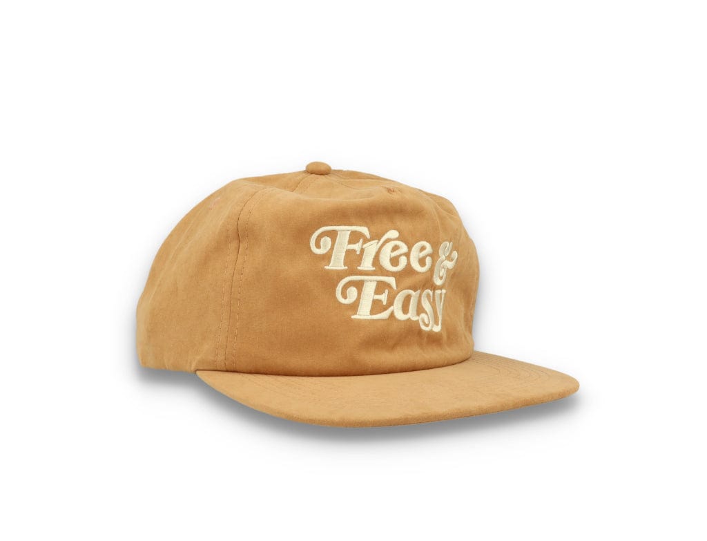 Free & Easy Peach Fuzz Snapback Cap Tan - LOKK