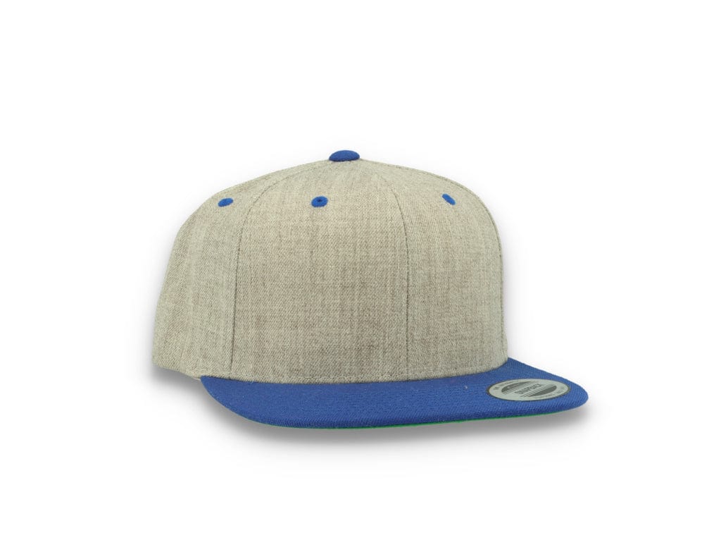 Yupoong Classic Snapback 6089MT Heather Grey/Royal - LOKK