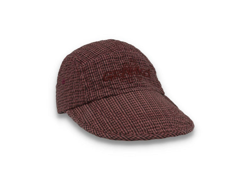 O.G. Seersucker Canyon Cap Dusty Maroon Garment Dyed - LOKK