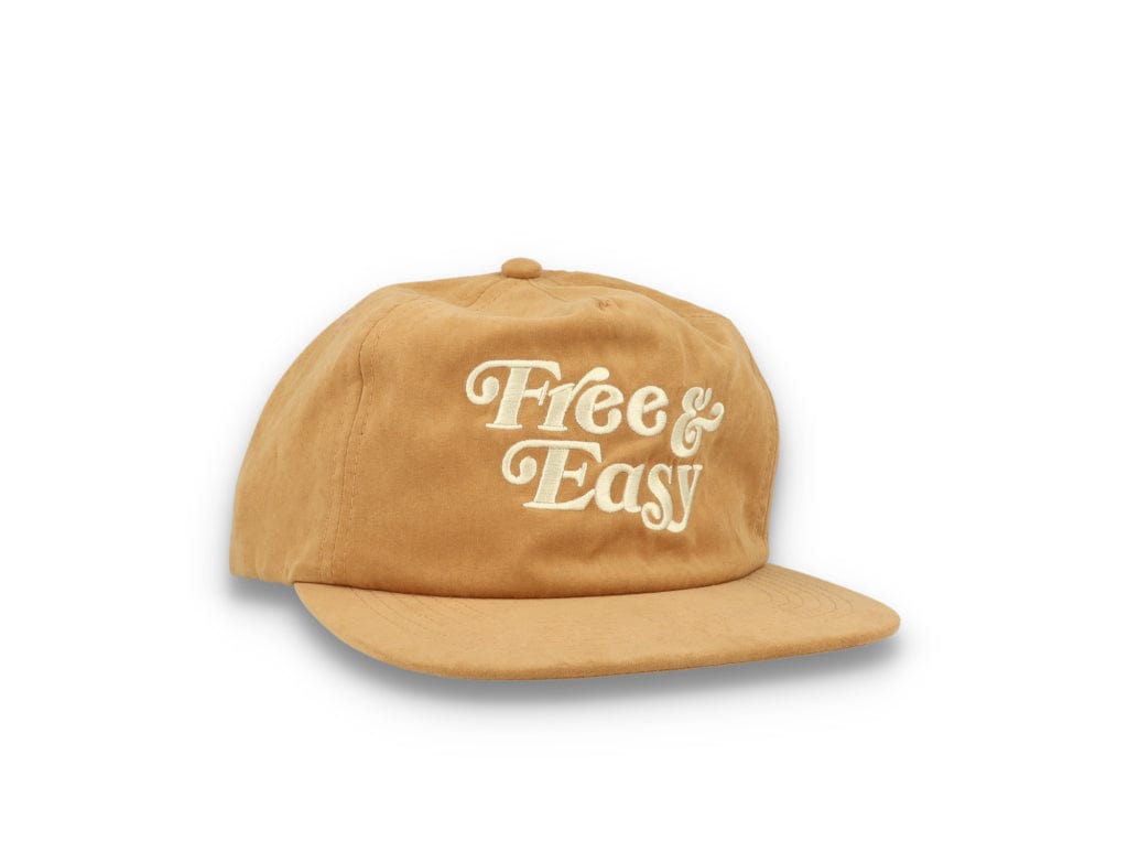 Free & Easy Peach Fuzz Snapback Cap Tan - LOKK